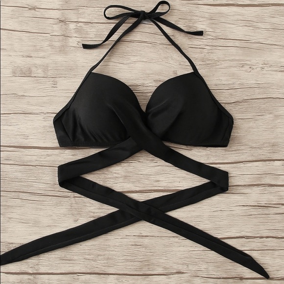 🍍 Bandage Style Wrap Swimsuit Top - Picture 4 of 7